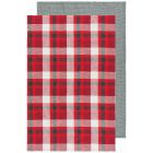 Now Designs Second Spin 18" x 28" Dishtowels (Set of 2) | Tannenbaum Plaid