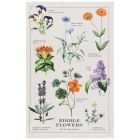 Now Designs 18" x 28" Printed Dishtowel | Edible Flowers
