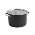 image shows Nordic Ware Verde Ceramic Nonstick 8 Qt. Stockpot with Lid against a blank, white background Image