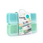 Melii 2-Piece 4 Compartment Snackle Box Against a Plain White Background Image