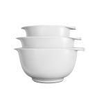 image shows Rosti Victoria 3-Piece Mixing Bowls | White against a blank, white background Image