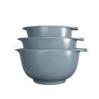 image shows Rosti Victoria 3-Piece Mixing Bowls | Dusty Blue against a blank, white background Image