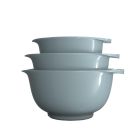 image shows Rosti Victoria 3-Piece Mixing Bowls | Nordic Green against a blank, white background Image