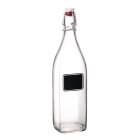 Bormioli Rocco 33.75oz Swing Top Glass Bottle with Chalkboard Label
