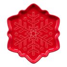 Fiesta® 8" Snowflake Shaped Plate | Scarlet