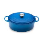 Le Creuset 2.75 Qt. Oval Signature Dutch Oven with Stainless Steel Knob | Marseille Blue