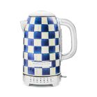 MacKenzie-Childs royal check electric kettle against a white background Image