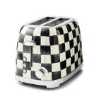 image shows MacKenzie-Childs Courtly Check 2-Slice Toaster against a blank, white background Image