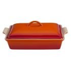 4-Quart Heritage Covered Rectangular Casserole - Flame - PG07053A-332