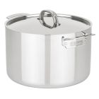Viking 3-Ply Stainless Steel Stock Pot with Metal Lid | 12 Quart Image