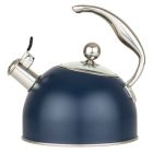 Viking 2.6 Quart Stainless Steel Whistling Kettle | Slate Blue Image