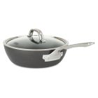 Viking Hard Anodized Nonstick Saucier Pan with Glass Lid | 3 Quart  Image
