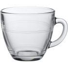 Duralex Gigogne Clear 7 3/8 oz. Mug Against a Plain White Background Image