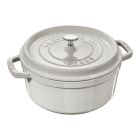 Staub 7 Qt. Round Dutch Oven | White Truffle