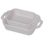 Staub 2pc Rectangular Baking Dish Set - White (40508-626)