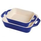 Staub 2pc Rectangular Baking Dish Set - Dark Blue (40508-628)