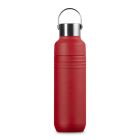 image shows Le Creuset On The Go Stainless Steel Water Bottle - Cerise  against a blank, white background Image