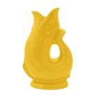 image shows Wade Ceramics Extra Large Gluggle Jug | Yellow against a blank, white background   Image