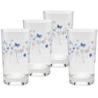image shows Fiesta&reg; 7oz Juice Glasses (Set of 4) | Breezy Floral against a blank, white background Image