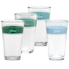 image shows Fiesta&reg; 16oz Cooler Glasses (Set of 4) | Aegean Frame  against a blank, white background Image