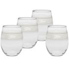 image shows Fiesta&reg; 15oz Stemless Wine Glasses (Set of 4) | Frame Linen  against a blank, white background Image
