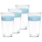 image shows Fiesta&reg; 16oz Cooler Glasses (Set of 4) | Sky Frame  against a blank, white background Image