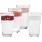 image shows Fiesta&reg; 16oz Cooler Glasses (Set of 4) | Sunset Horizon Frame against a blank, white background Image