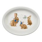 image shows Fiesta&reg; 13.6" Large Oval Serving Platter | Breezy Floral Easter against a blank, white background Image