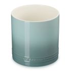 Le Creuset Signature 1 Qt. Utensil Crock | Sea Salt against a white background shot from the side slightly above Image