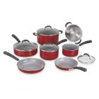 Cuisinart Advantage Ceramica XT 11 Piece Cookware Set Red