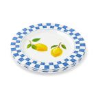 Core Home Lemon Check 8.5" Melamine Salad Plates against a plain white background Image