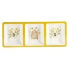Certified International 14.5" x 5.75" Melamine 3-Section Relish Tray in Bee Sweet