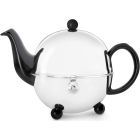 Bredemeijer 30oz Ceramic Teapot (Black & Stainless Steel)