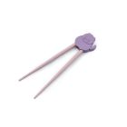 Learning Chopsticks with Case | Cat  on a white background Image