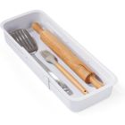 image shows YouCopia&reg; DrawerFit Sliding Drawer Bin against a blank, white background Image