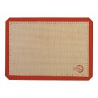 Mercer Culinary Half Size Silicone Bake Mat 11.7x16.5 Orange Image