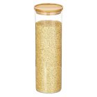mDesign Home + Sort Stackable Glass Canister - Extra Large Image