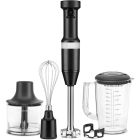 KitchenAid Variable Speed Corded Hand Blender with Accessories | Black Matte Image