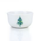 Fiesta® 28oz Gusto Bowl | Blue Christmas Tree (White)
