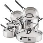 KitchenAid 10-Piece Stainless Steel 5-Ply Cookware Set