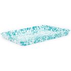 Crow Canyon Jelly Roll/Large Rectangle Tray  (Turquoise & White) Image