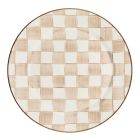image shows MacKenzie-Childs Mocha Check 12" Charger/Plate against a blank, white background Image
