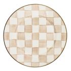 image shows MacKenzie-Childs Mocha Check 10" Dinner Plate  against a blank, white background Image