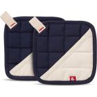  image shows Hedley & Bennett Potholders | Blueberry against a blank, white background Image