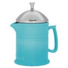 image shows Chantal 16oz French Press | aqua against a blank, white background Image