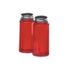 Mosser Glass Panel Salt and Pepper Shaker Set - Red 
