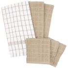 image shows Ritz 6-Piece Premium Kitchen Towel & Dish Cloth Set | Putty against a blank, white background Image