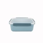 image shows Click Clack 2.8 Quart Daily Food Storage Container | Blue against a blank, white background Image