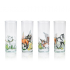 Everything Kitchens Drinking Glasses (Set of 4) | Barnyard Baby Animals