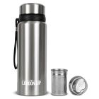 The London Sip 25oz Tea Infuser Bottle | Silver Image